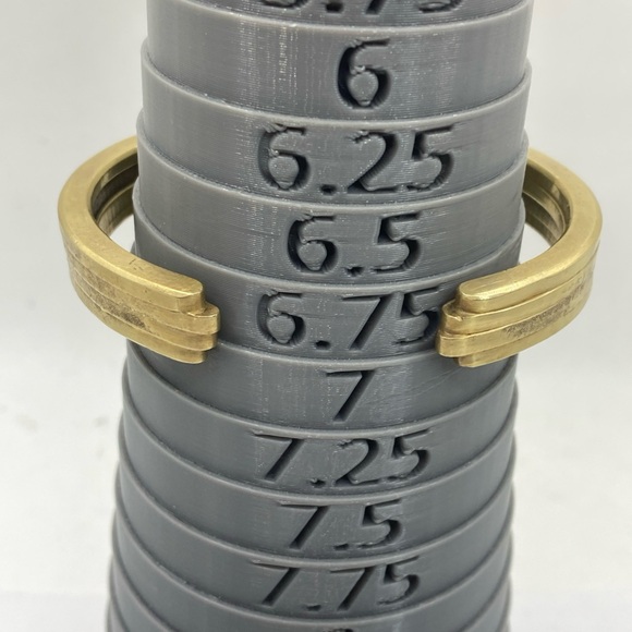 Miansai Brass gold-tone Heavy cuff bangle bracelet. - Picture 2 of 6